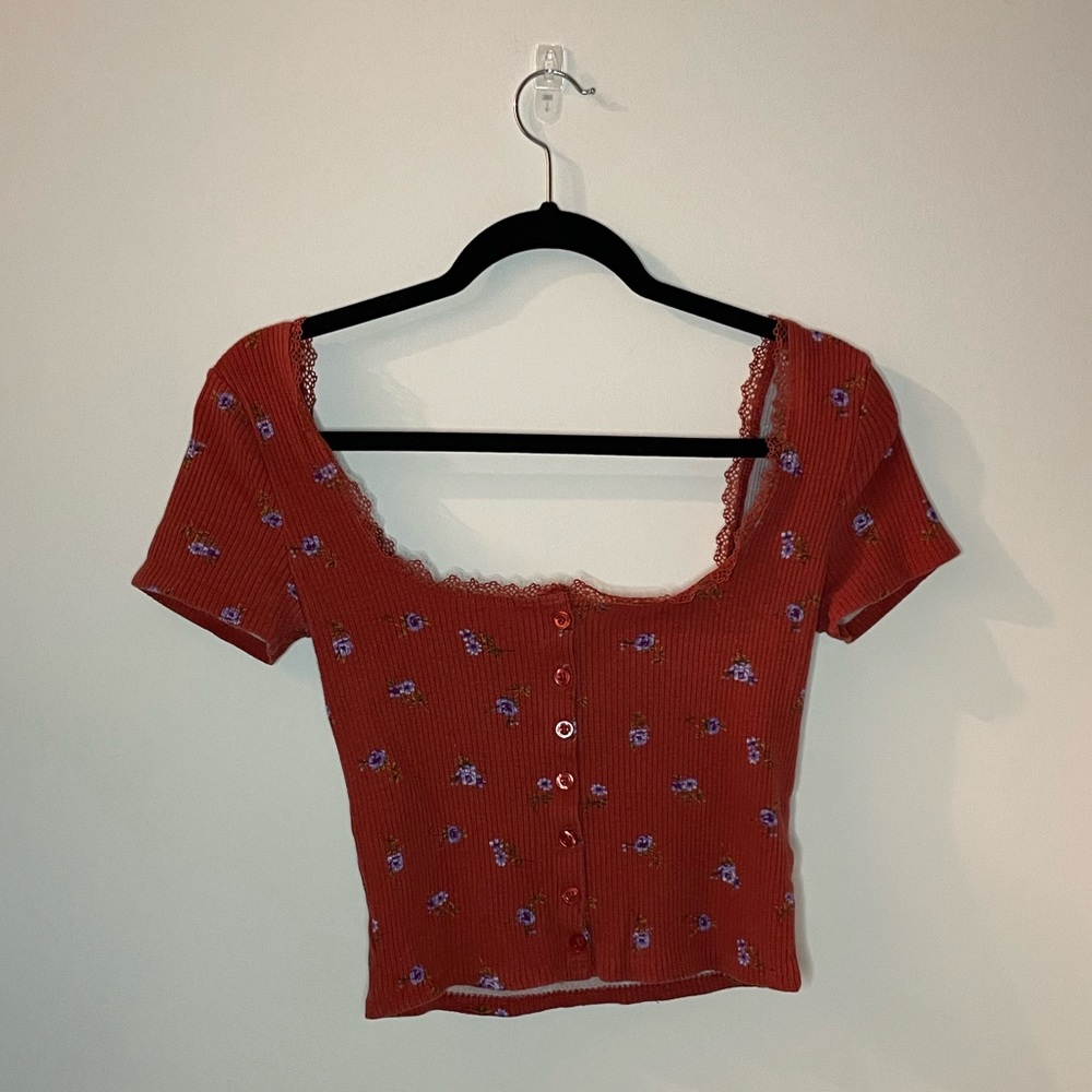 Forever 21 scoop neck crop top